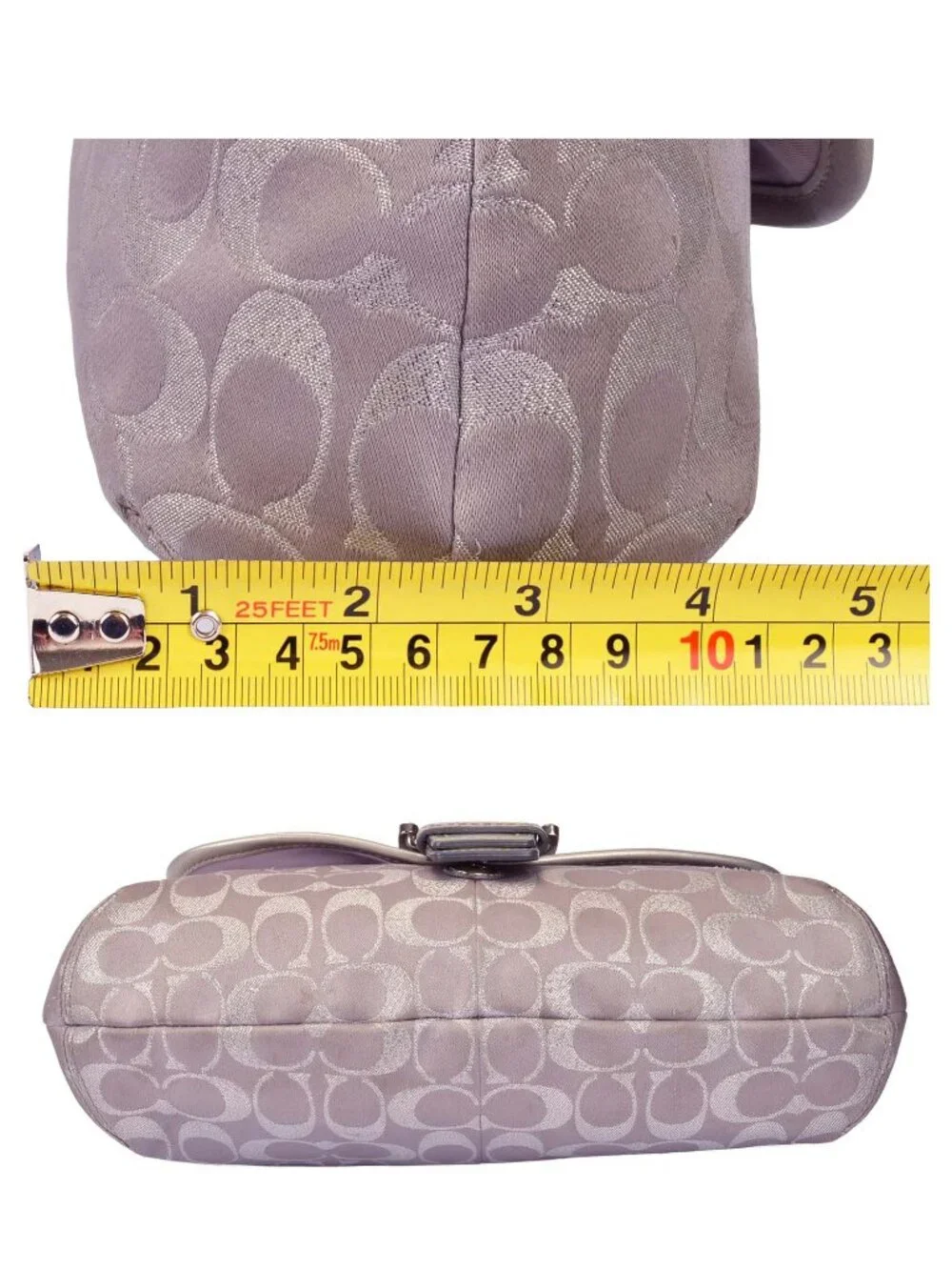 Authentic COACH SOHO #F18905 Silver Metallic Shoulder Bag (Hangtag Added) - Picture 10 of 11